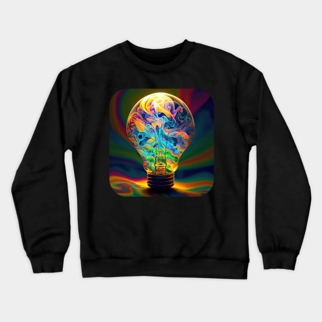 Ideation v1 (no text) Crewneck Sweatshirt by AI-datamancer